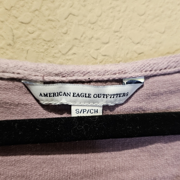 American Eagle Outfitters Purple Long Sleeve Shirt Size Small - Picture 2 of 4